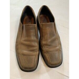 Ecco Helsinki Slip On Loafer Apron Toe Mens Cocoa Brown Leather EU 46 US 13